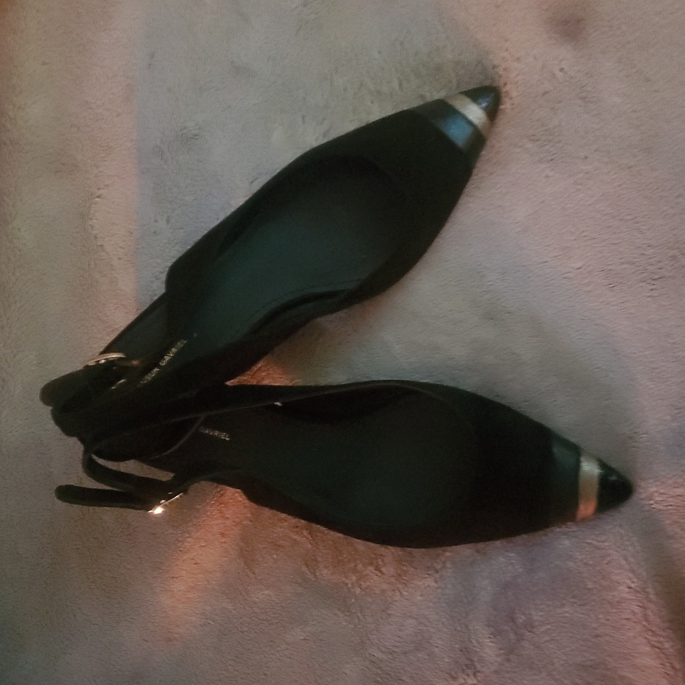 CUSTOM MANSUR GAVRIEL Suede Slingback.